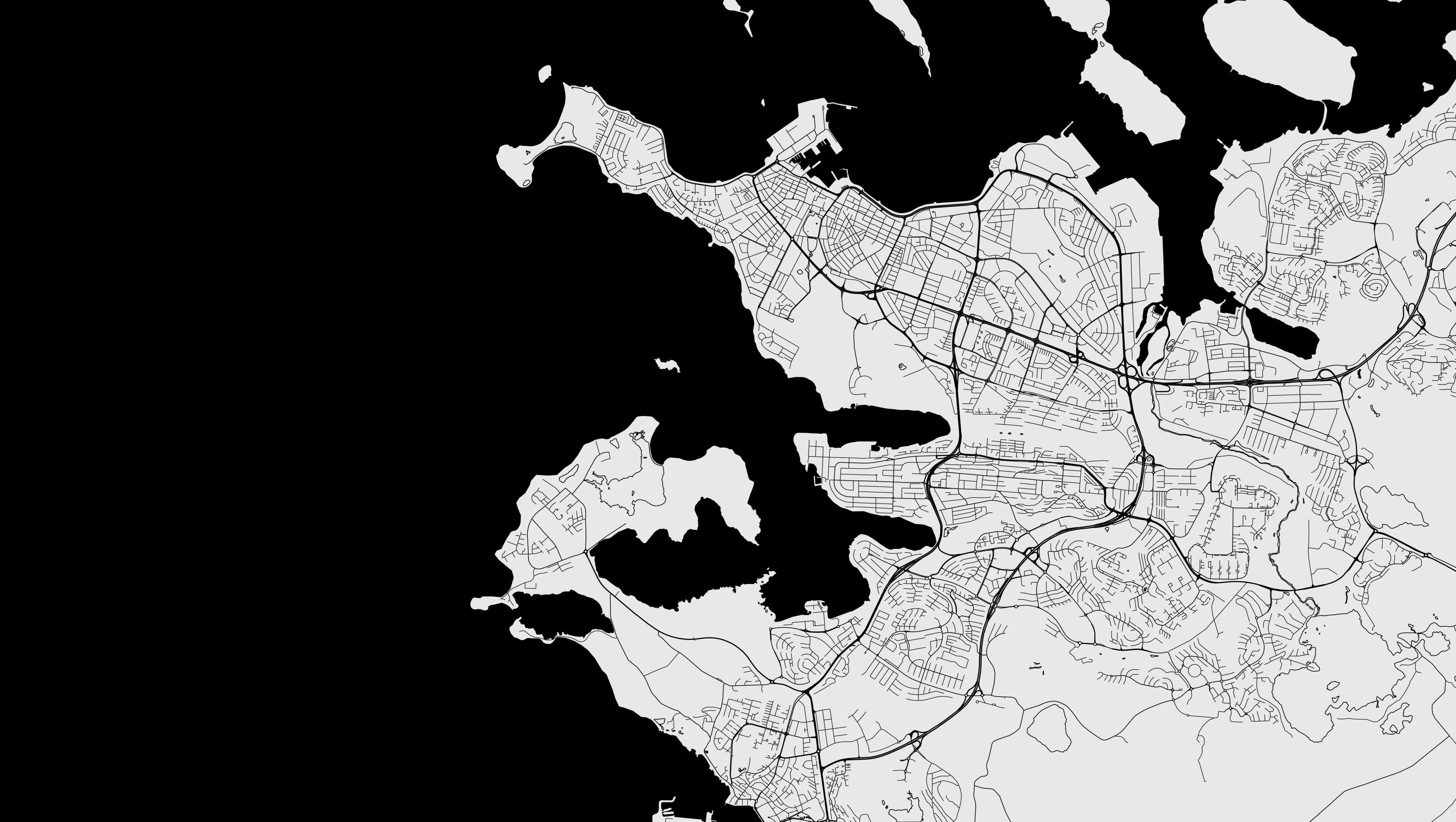 Background map of Reykjavik